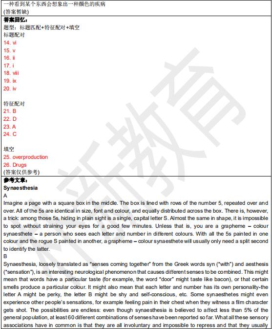 2021年1月30日雅思閱讀機經(jīng)